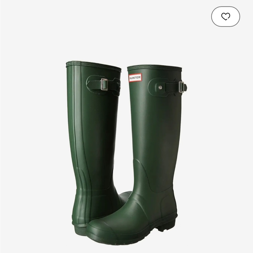 Hunter Dark Green Waterproof Boots